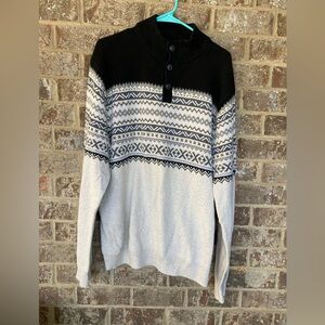 CHAPS Ralph Lauren Mock Neck 3 button Sweater-XL